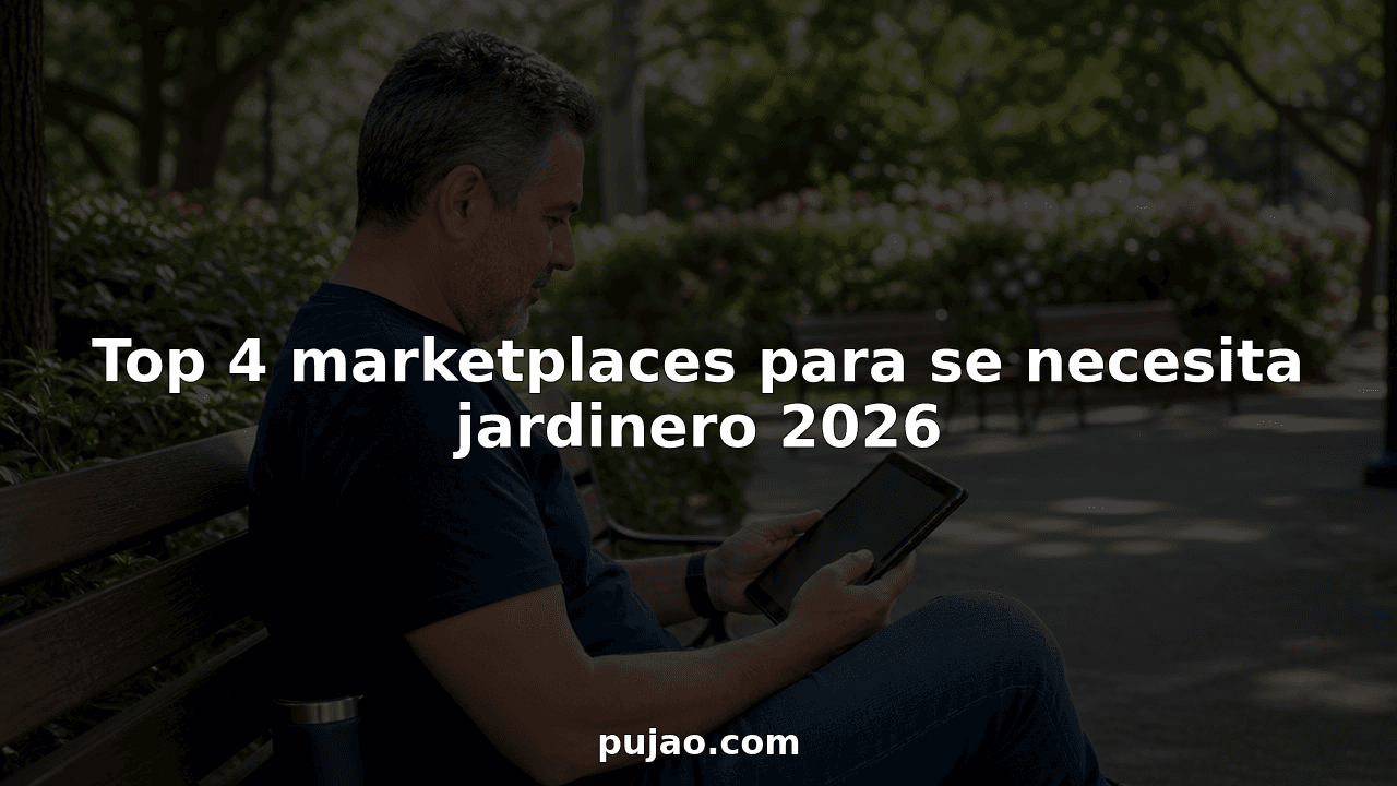 Top 4 marketplaces para se necesita jardinero 2026